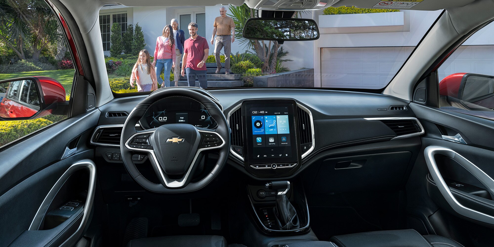 Chevrolet Captiva ICE equipada con pantalla de infoentretenimiento de 10.4 pulgadas